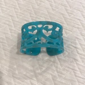 turquoise acrylic wrist cuff bracelet